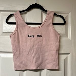 Pink Baby Girl Crop Top